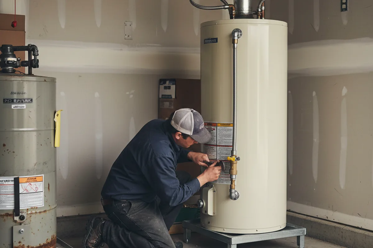 Water heater and shutoff valve replacement in Glenrock